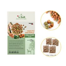 소프트타입 전견용 사료(야채) 1.2kg 개별 속포장, 상세페이지 참조, 단품