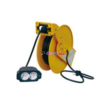 삼국산업 코릴 자동전선릴 ALE-220N 케이블릴 공업사전선릴 2구 자동권취 20m 벽고정전선릴 1.5sq*3c 삼국 전기선 자동릴선 리드선 작업선 연장선 전기연장선