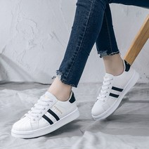 지엘 여성용 초경량 가죽 캐주얼 스니커즈 운동화