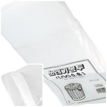 위월천 쓰레기 봉투 100L 50매 1봉 백색 비닐봉지 비닐봉투 분리수거봉투