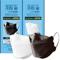 [퓨어텍-직영] 크린숨 보건용마스크 KF99 N99 대형 25매 황사 초미세먼지 차단 방역 100% 국산원자재 국내생산 공장직영, 블랙, 10매