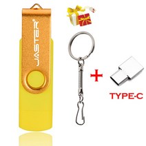 짱구usb 샌디스크usb 타입-C 선물 고속 USB 플래시 드라이브 OTG 펜 64 기가 바이트 32 어댑터 16 마이크로 스틱 레드 외부 스토리지 멀리 줘, [04] 32GB, [07] yellow