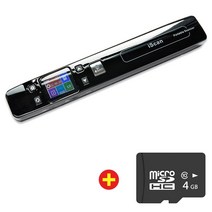 북스캐너 북스캔 책스캔 셀프북스캔 Iscan-Wifi 휴대용 스캐너 A4 문서 책 학교 용품 핸드헬드 1050DPI, 11 No Wifi 4G SD Card