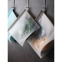 코코아빌리지 스탠딩 실리콘지퍼백 저장팩 500 1000 1500 4000ml, 반투명