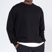 E-VER 데일리 남녀 공용 무지 맨투맨