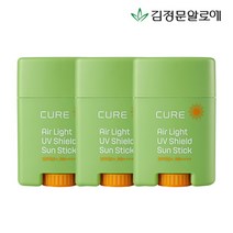김정문알로에 큐어 에어라이트 선스틱 20g 3개, 단품