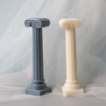 양초만들기 향초 캔들만들기 대형 로마 기둥 향 양초 금형 투명 아크릴 향기로운 DIY 재료 수제 Candele, 한개옵션0