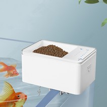 SMABAT 물고기 자동 급식기 어항 급식기 정시 기능 저소음 오래 사용, 1개