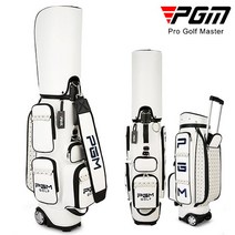 PGM 대용량 다기능 바퀴달린 여성 골프 캐디백, 화이트