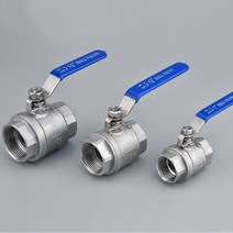 게이트 버터블라이 밸브 솔 벨브 여성 스테인레스 스틸 전체 포트 볼 비닐 핸들 스레드, 둘, BSPT