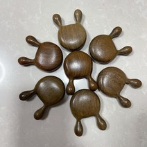 녹단 아프리카 목질 황화배 마사지 빗 완화 눈 도매 빗 마른 얼굴 경락 빗 천연 박달나무 빗, 토끼귀 금실록단