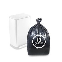 Primode 톨 주방 쓰레기 봉투 블랙 49 2L(13갤런) - 200개 튼튼한 61 x 78 7cm(24 31인치) 미국 제조