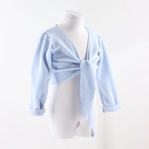 쥬베르발레샵 심플 폴라폴리스 발레워머 유아 아동 주니어 여아 키즈 어린이 발레 가디건 국내자체제작