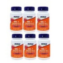 나우푸드 MK-7 비타민 K-2 100mcg 60 베지 캡슐 6팩, 60정, 6개