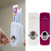 혀누닷컴 욕실 자동 치약 디스펜서 치약짜는기계 치약쉽게짜기 치약디스펜스 치약쉽게짜는기계, 체리