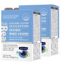 눈건강 영양제 빌베리 루테인 제아잔틴 복합추출물 더리얼 아이케어 루테인 지아잔틴 30캡슐 2통