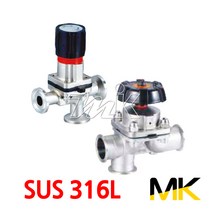 명인코리아 MK 쎄니타리 다이아후렘밸브(SUS316L) A-01 페럴(MK)(18864), 1개