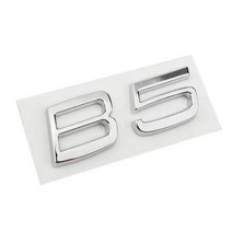 3D ABS 편지 트렁크 볼보 C30 V40 V60 S40 S60 XC60 S80 S90 B5 B6 엠블렘 로고 이름표 스티커, 03 B5 Chrome Silver