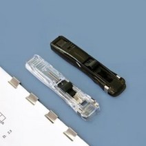 나이스러 날클립 나이스러 클립퍼 종이 클립 디스펜서 크립퍼 2P, ◐투명1P블랙1P★⊙