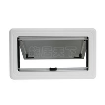 캠핑카 강화유리 창문 커튼 내장 부품 카라반 개조, 개구부 900550mm직각 이중 밀어내기 창