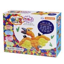 도너랜드 전분 옥수수콘 5P 재밌는 공룡 창의력발달 미술치료 놀이감 9WA41B96, 1개, 본상품