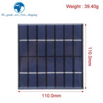 태양광3KW TZT 태양 전지 패널 미니 시스템 배터리 휴대폰 충전기 7V 210mA 1.47W 다결정질 110x11, 한개옵션0
