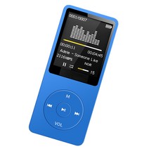 64GB 블루투스 MP3 플레이어 FM 라디오 녹음기 HIFI 스포츠 음악 스피커, 푸른