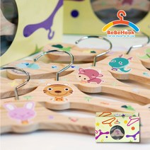 [베베훅] 착한실속가격 우리아기 유아 국민옷걸이 성인용 매직 논슬립 옷걸이 모음, B22A6_소나무 십이지신 캐릭터 옷걸이 6P세트A, 1개