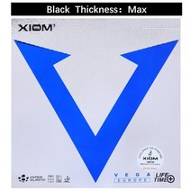 탁구 용품 연습 용품 솔로 새로운 원본 Xiom 블루 베가 유로 중국 DF 스폰지 탁구 고무 탁구 고무, 02 black