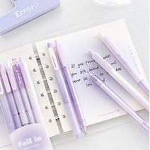 다꾸템 젤리롤펜 볼펜 파스텔 젤펜세트(5P), 핑크