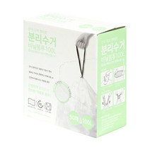 끈이 있어 편리한 분리수거 비닐봉투-100L/25x2롤/50매