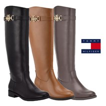 타미힐피거 여성 롱부츠 이네지 로고 스터드 롱부츠