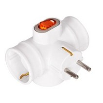 접지 플러그 스위치 T자3구 멀티탭 220V돼지코 콘센트