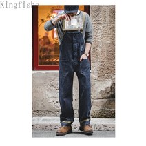 [Kingfishe]남성 캐주얼 빅사이즈 데님 멜빵바지 봄 가을 d5 zhuo725