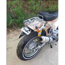 혼다 슈퍼커브 CUB110 c70 커스텀 짐대 브라켓, 크롬