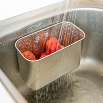 스텐 코너 물빼기 음식물쓰레기통 가정용잔반처리대 잔반통 음식물쓰레기홀더, 직사각형