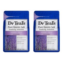 닥터틸즈 퓨어 엡솜 솔트 소킹 솔루션 수드 & 슬립 입욕소금 라벤더, 1.36kg, 2개