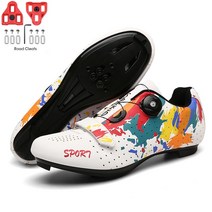 클릿 클릭 자전거화 슈즈 MTB 사이클링 신발 남성 산악 레이싱 로드 자전거 플랫 클리트 스니커즈 여성 더, 01 36, 04 SEE CHART3