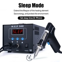 기상관측기 풍속계 장비 디지털 온도기 습도기 날씨 WEP 948 흡입 주석 총 Desoldering 역 90W 자동 차단, 한개옵션1, 01 110VUS
