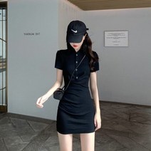 피케원피스 PK 테니스 빈티지 코튼 버튼 원피스