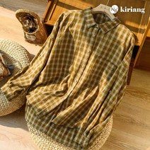 [키리앙] 볼드 레트로 체크 셔츠