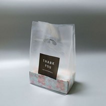 비닐봉투 제과점 선물포장 쇼핑백 땡큐 200 HDPE 사각 치킨, 단품