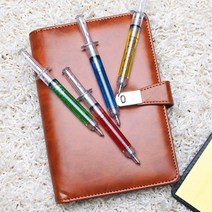 팬시 주사기 볼펜 10p세트 필기용품, 상세 참조