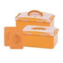 이지앤프리 황토누름독 스마트 김치통 2.6L + 황토 누름이 2세트, 황토누름독 김치통 2.6L  + 황토 누름이 2세트