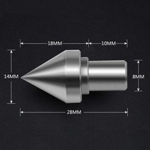 리코일 작업공구 자체 제작 선반 구슬에 사용되는 8mm 생크 목재 선반 중부 하용 심압대 라이브 베어링 센터, 한개옵션0