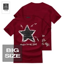 THE NAME STUDIO 그래픽 프린트 반팔티 Y멕시코 M~5XL 빅사이즈 티셔츠