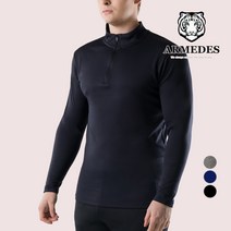 아르메데스 남성용 반목 터틀 집업 기모 상의 AR-31