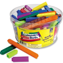 퀴즈네르 연결 수막대 소그룹 세트 수개념 수연산 분수 학습 수학 교구 Connecting Cuisenaire - Rods Small Group Set LER7482 EDU7482, 혼합