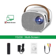 100인치tv 캠핑용 미니 빔 프로젝터 업소용 바닥 간판 yg230 mini pk 홈, 멀티스크린 버전
