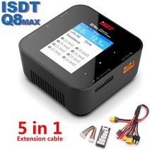 ISDT-Q8 MAX Lipo 배터리 충전기/방전기 밸런스 충전기 방전기 30A 1000W 2-8S Li-Po Li-Hv 리튬 이온 Li-Fe NiMH Ni-Cd, Q8MAX 5 IN1
